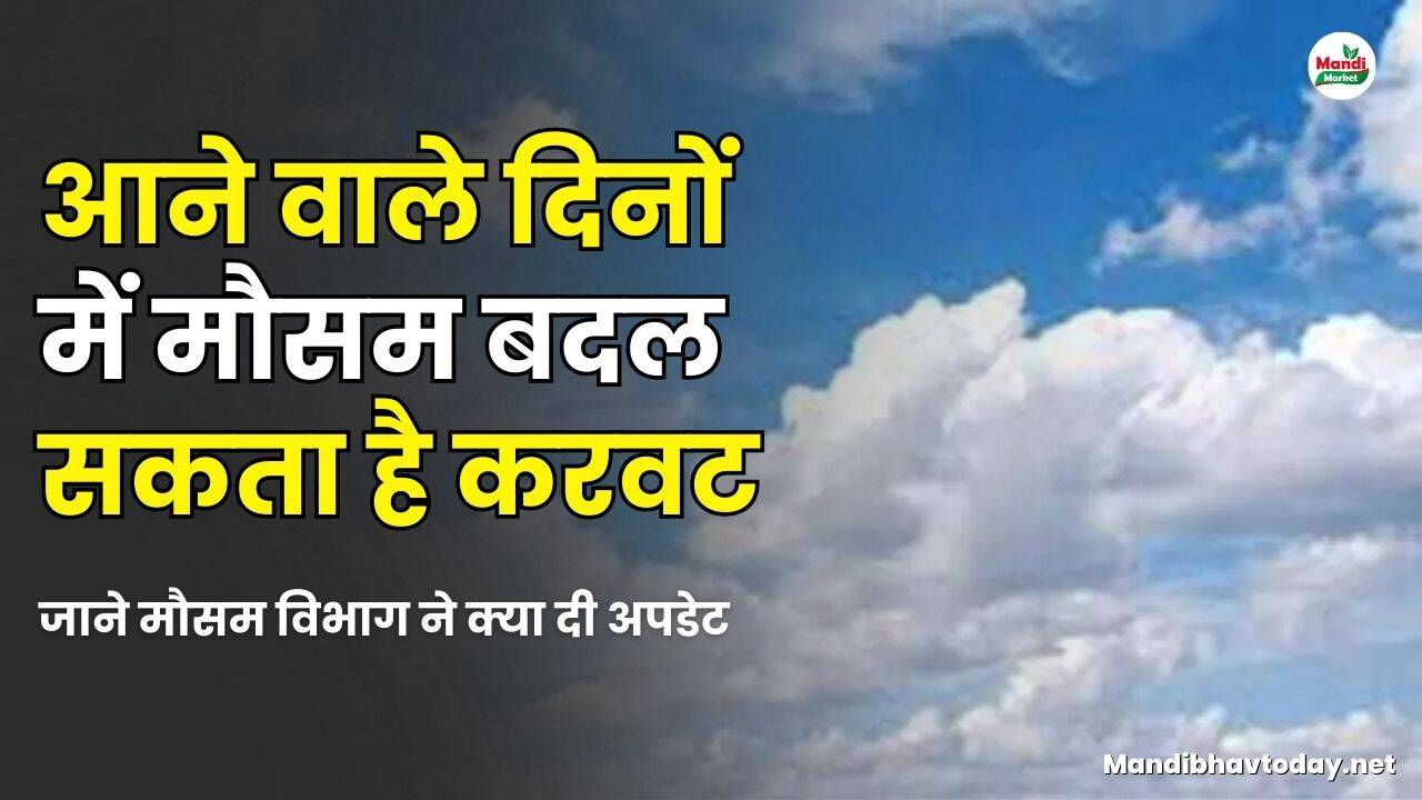 आने वाले दिनों में मौसम बदल सकता है करवट | जाने मौसम विभाग ने क्या दी अपडेट