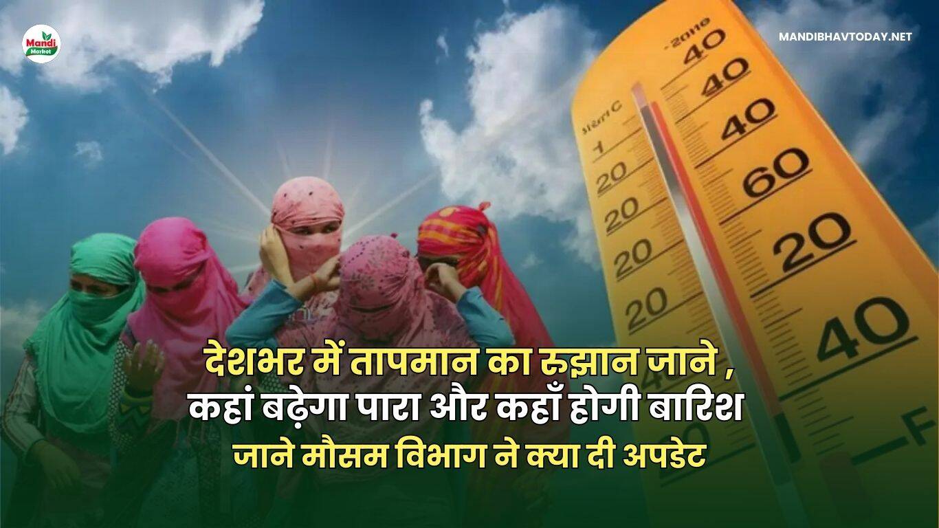 देशभर में तापमान का रुझान जाने , कहां बढ़ेगा पारा और कहाँ होगी बारिश | मौसम विभाग ने क्या दी अपडेट