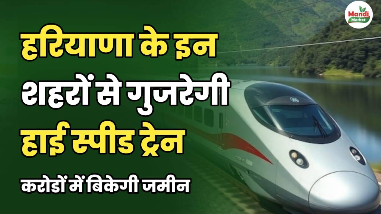 हरियाणा के इन शहरों से गुजरेगी हाई स्पीड ट्रेन | करोड़ों में बिकेगी जमीन