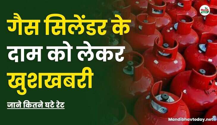 गैस सिलेंडर के दाम को लेकर खुशखबरी | जाने कितने घटे रेट