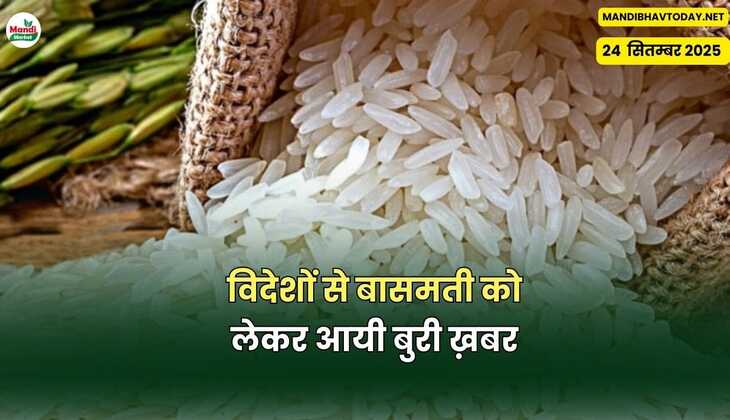 विदेशों से बासमती को लेकर आयी बुरी ख़बर