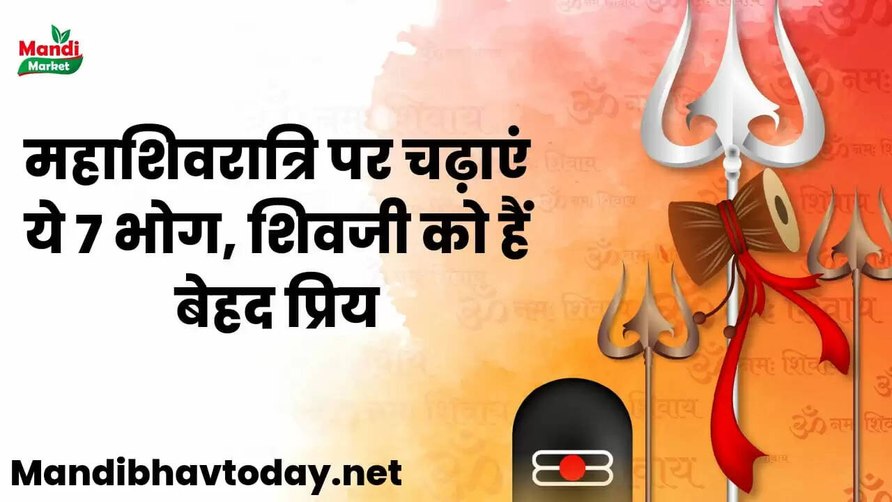 भगवान भोलेनाथ को महाशिवरात्रि पर चढ़ाएं ये 7 भोग, शिवजी को हैं बेहद प्रिय, करेंगे हर मनोकामना पूरी