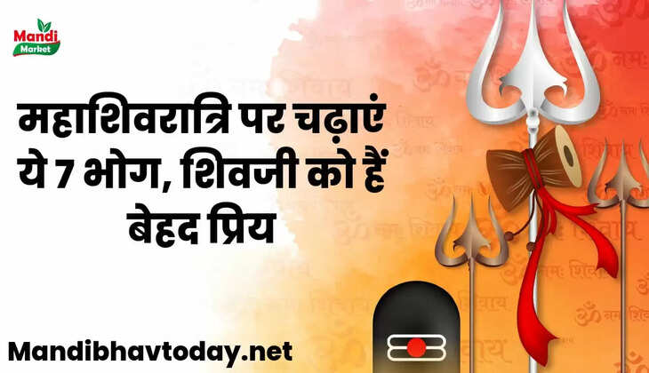 भगवान भोलेनाथ को महाशिवरात्रि पर चढ़ाएं ये 7 भोग, शिवजी को हैं बेहद प्रिय, करेंगे हर मनोकामना पूरी