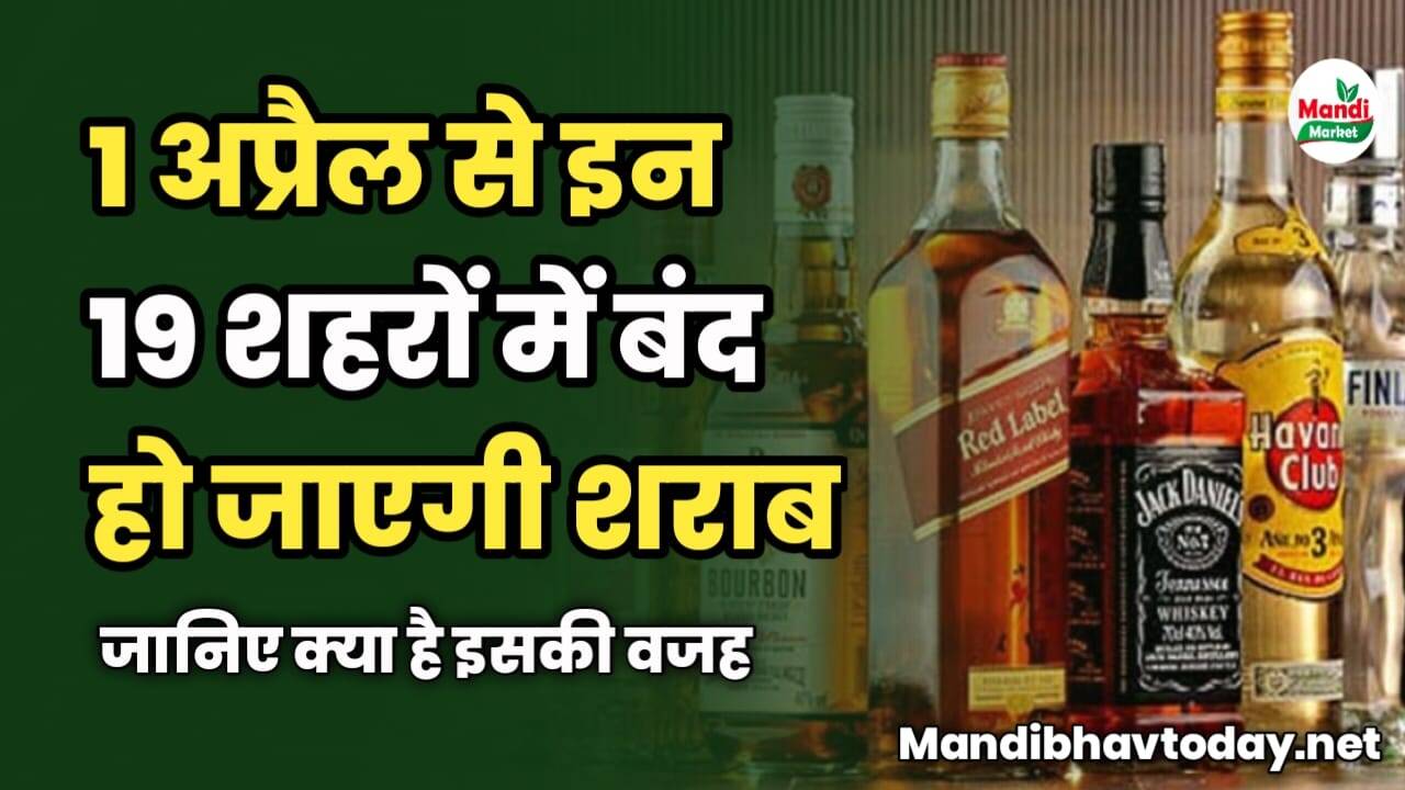1 अप्रैल से इन 19 शहरों में बंद हो जाएगी शराब | जानिए क्या है इसकी वजह