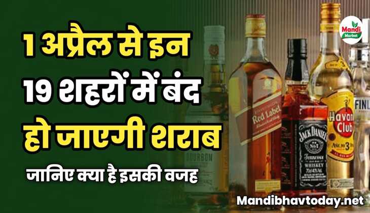 1 अप्रैल से इन 19 शहरों में बंद हो जाएगी शराब | जानिए क्या है इसकी वजह