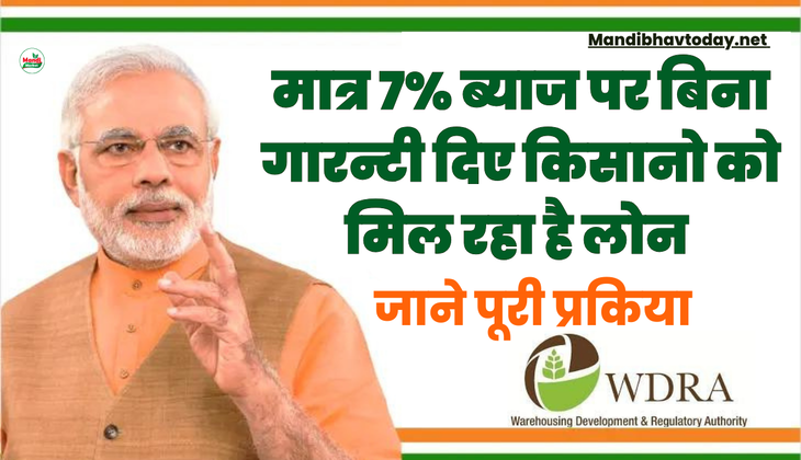 मात्र 7% ब्याज पर बिना गारन्टी दिए किसानो को मिल रहा है लोन | जाने पूरी प्रक्रिया
