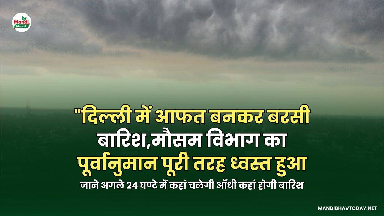 "दिल्ली में आफत बनकर बरसी बारिश | मौसम विभाग का पूर्वानुमान पूरी तरह ध्वस्त हुआ
