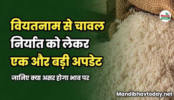 वियतनाम से चावल निर्यात को लेकर एक और बड़ी अपडेट | जानिए क्या असर होगा भाव पर
