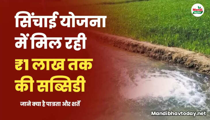 सिंचाई योजना में मिल रही ₹1 लाख तक की सब्सिडी, जाने क्या है पात्रता और शर्तें