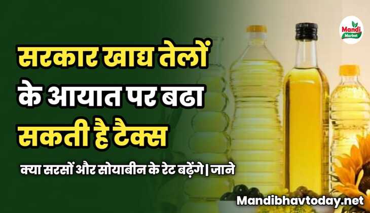 सरकार खाद्य तेलों के आयात पर बढा सकती है टैक्स | क्या सरसों और सोयाबीन के रेट बढ़ेंगे | जाने