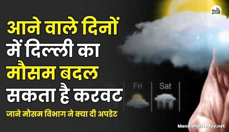 आने वाले दिनों में दिल्ली का मौसम बदल सकता है करवट | जाने मौसम विभाग ने क्या दी अपडेट