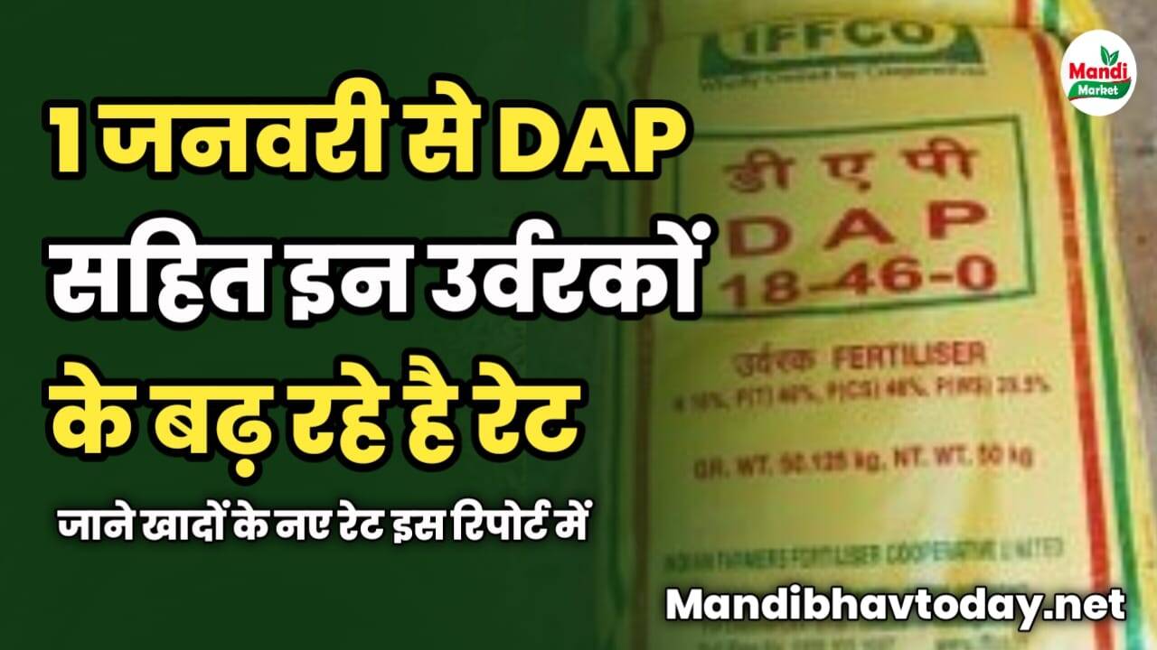 1 जनवरी 2025 से DAP सहित इन उर्वरकों के बढ़ रहे है रेट | जाने खादों के रेट की लिस्ट में