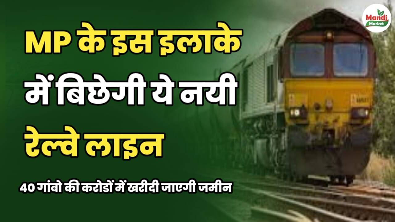 MP के इस इलाके में बिछेगी ये नई रेलवे लाइन | 40 गांवों की करोड़ों में खरीदी जाएगी ज़मीन